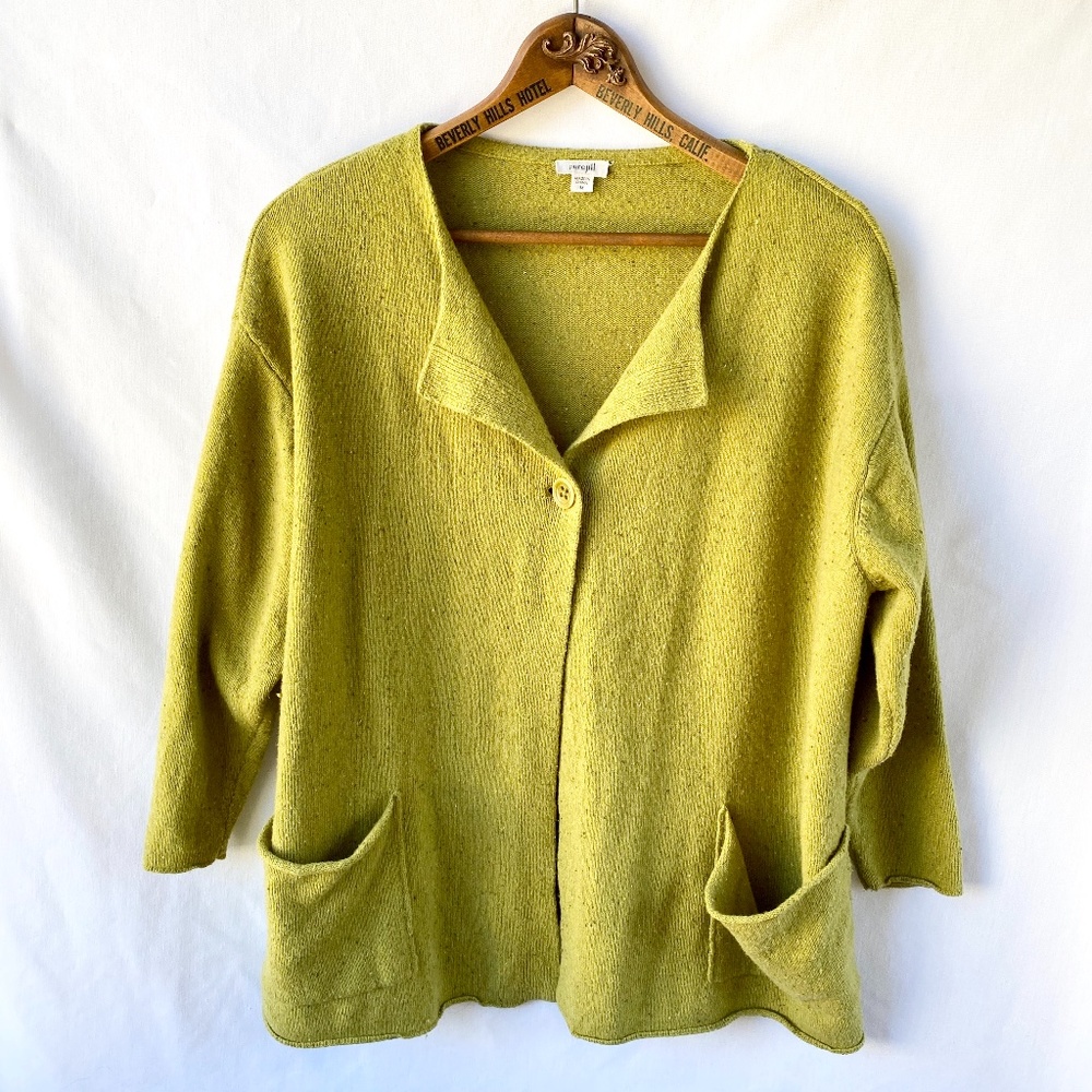 Green PUREJILL Wool Sweater medium